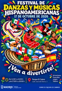 Cartel del Festival de Danzas y Músicas Hispanoamericanas de Ciudad Lineal