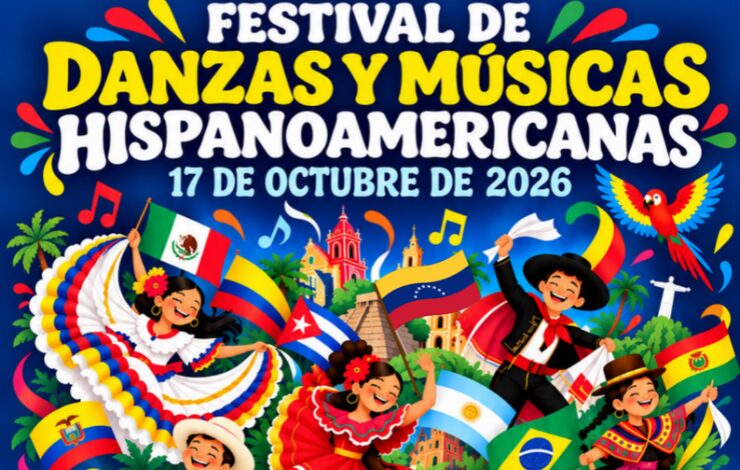 Fragmento del cartel del Festival de Danzas y Músicas Hispanoamericanas