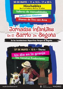Cartel jornadas infantiles barrio de Begoña