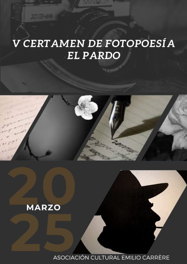 Cartel del V Certamen de Fotopoesía El Pardo