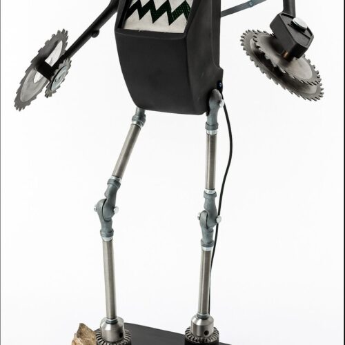 Uno de los 'robots retrofuturistas' de Andrés Guardia