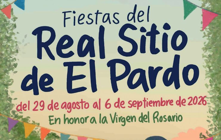 Fragmento del cartel de las fiestas del Real Sitio de El Pardo 2026