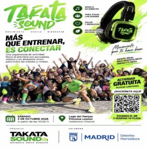 Cartel publicitario sobre la actividad Takata Sound