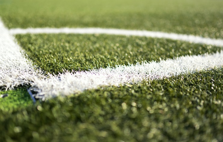 corner de un campo de fútbol