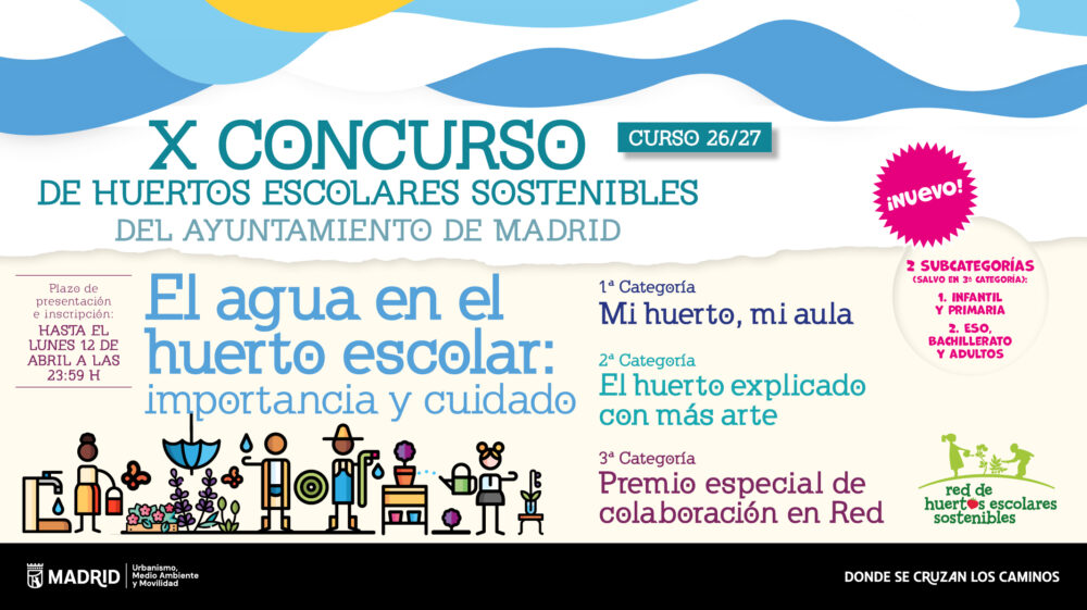 X Concurso de Huertos Escolares Sostenibles del Ayuntamiento de Madrid