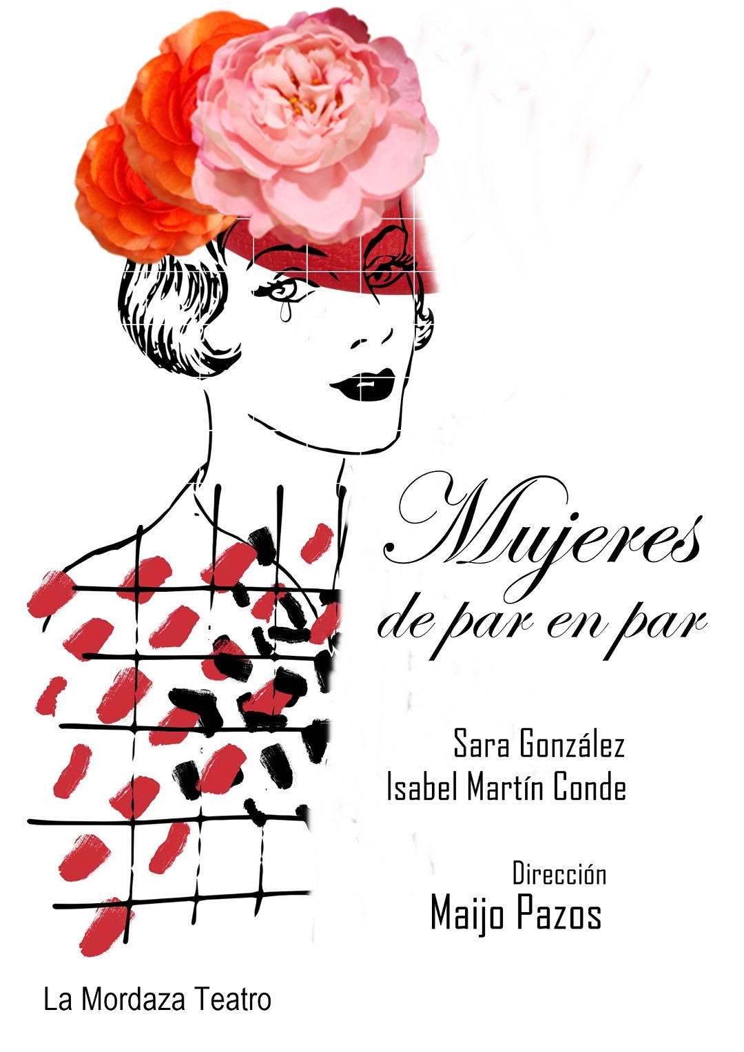 Cartel de Mujeres de par en par de La Mordaza Teatro