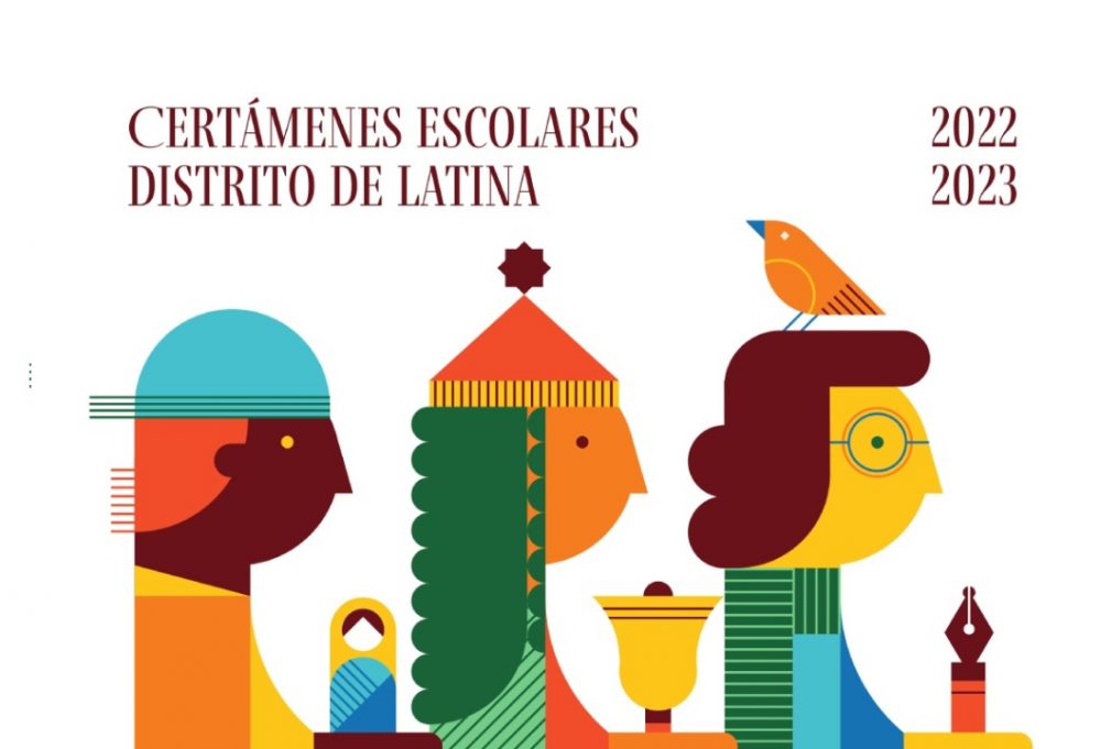 detalle del cartel de certámenes escolares del distrito de Latina