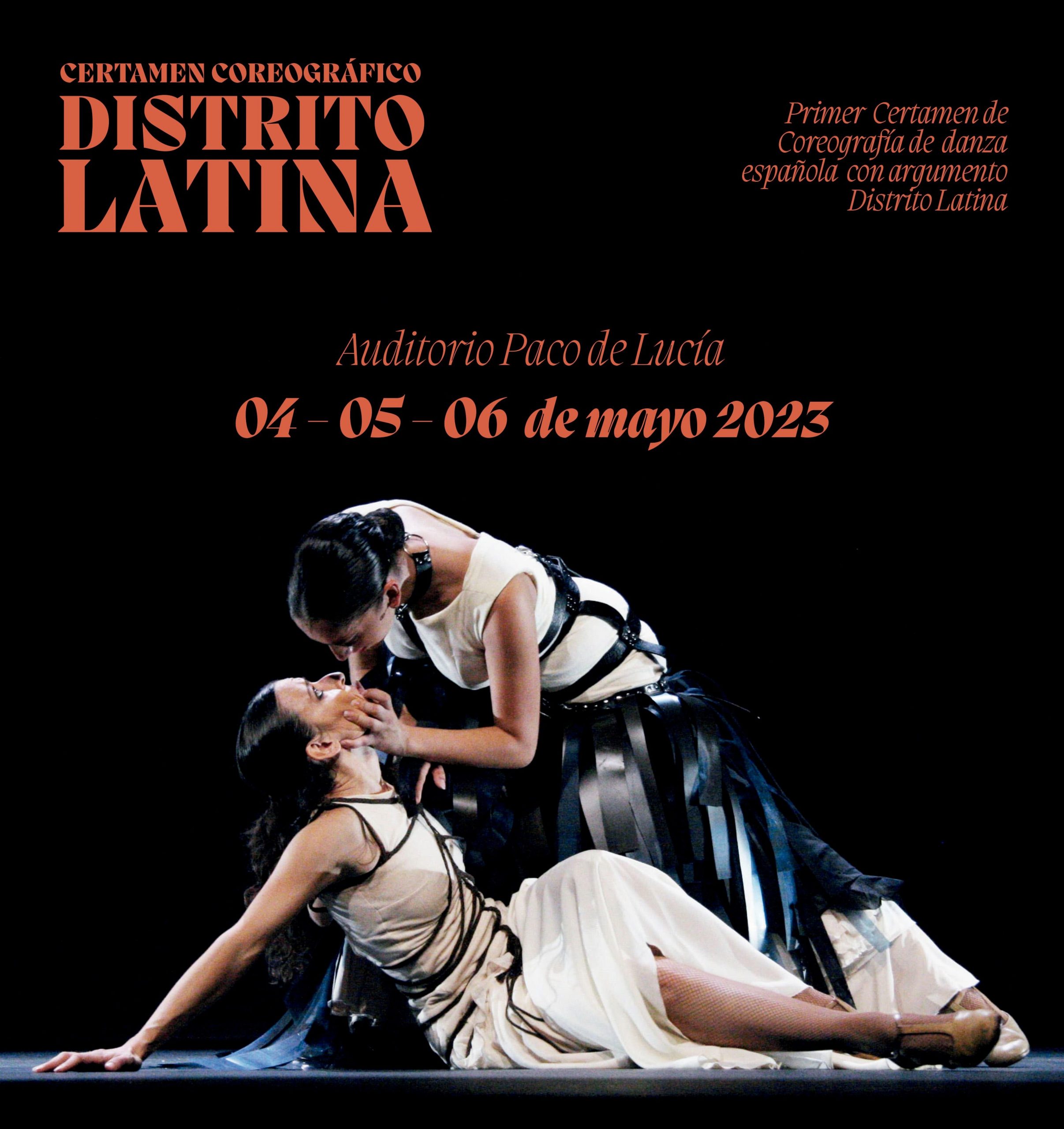 detalle del cartel del certamen coreográfico del distrito de Latina