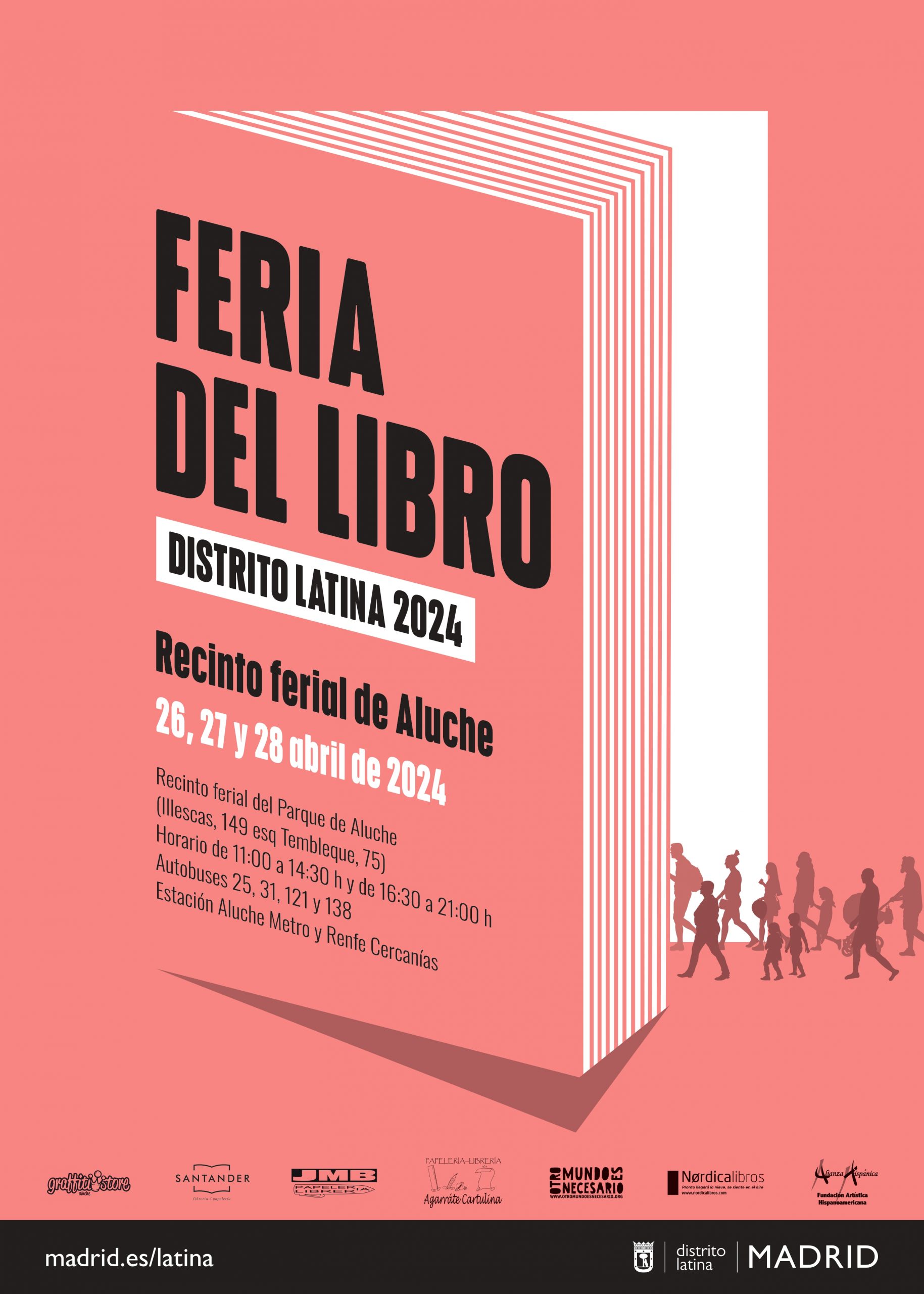 Cartel Feria del Libro de Distrito Latina 2024