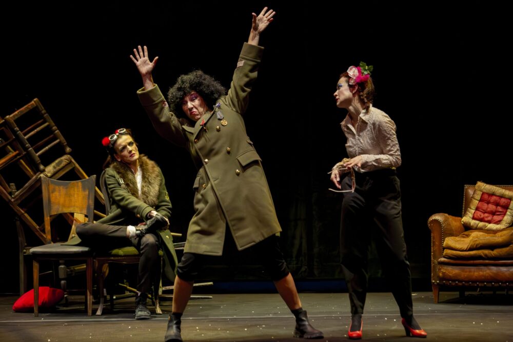 Escena de Las trágicas payasas de Shakespeare