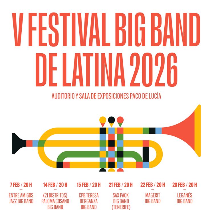 Cartel del V festival Big Band de Latina 2026
