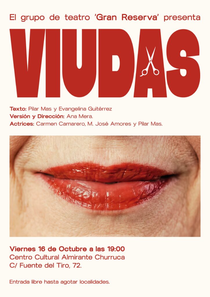 Cartel de la función 'Viudas', del grupo de teatro aficionado Gran Reserva