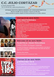 Música, teatro y cine en el CC Julio Cortázar