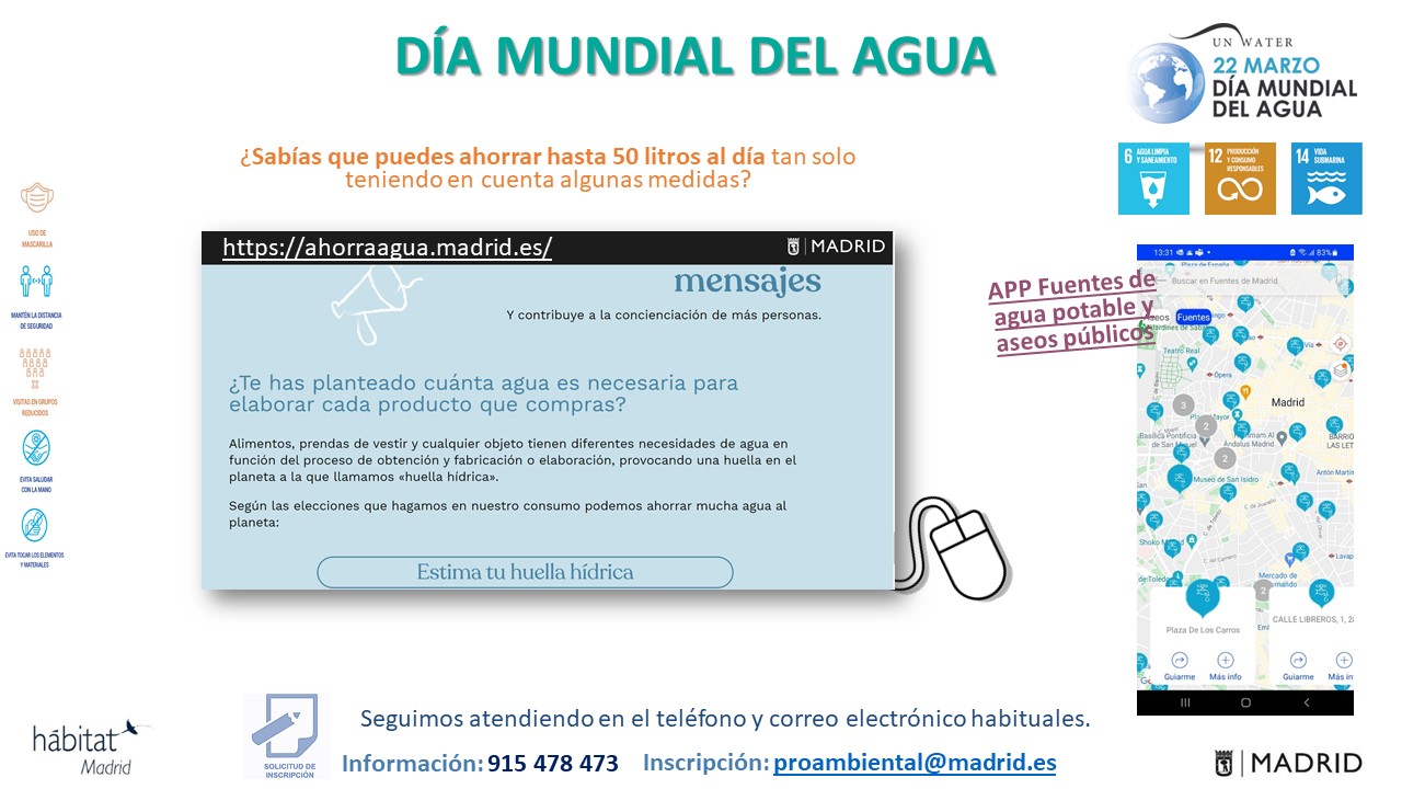 Día Mundial del Agua – Programa de Actividades Ambientales