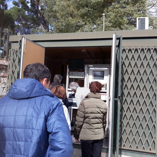 caseta medición calidad del aire