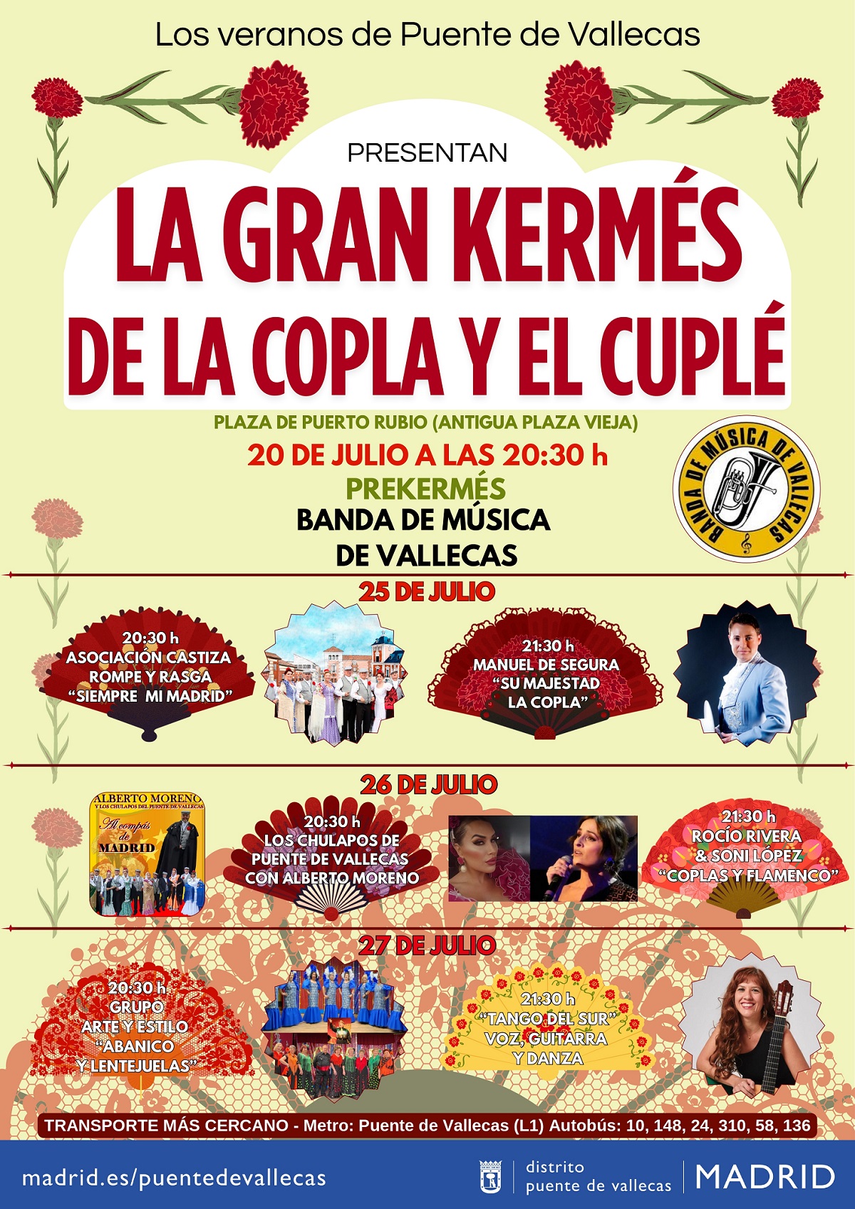 Cartel de La Gran Kermés de la copla y el cuplé