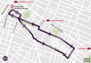 Mapa de la procesión del Cristo del Perdón