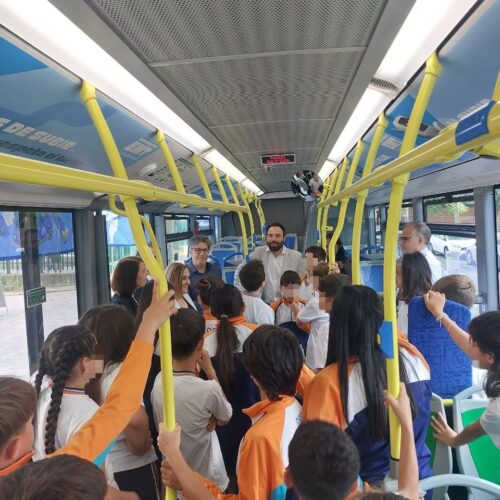 Los alumnos de GSD Vallecas participan en el programa Educabús