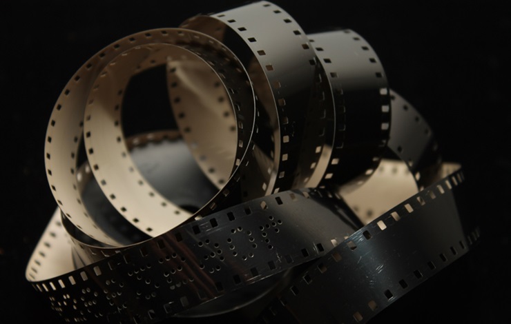 película de cine desenrollada