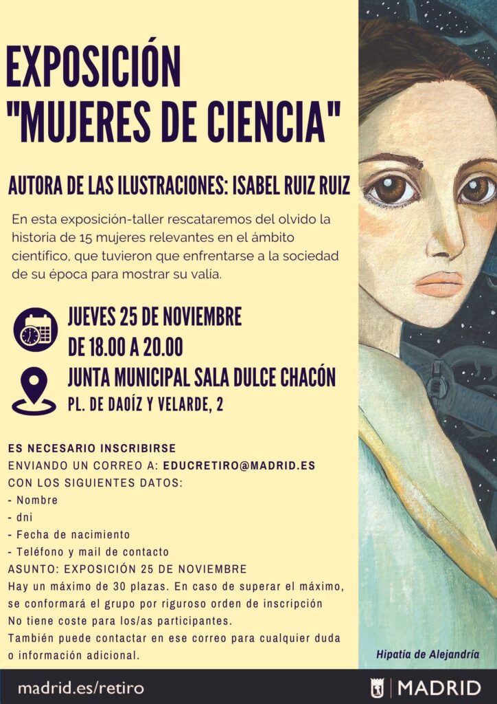 Cartel de la exposición 'Mujeres de ciencia'