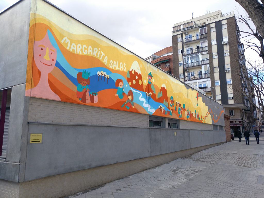 Mural dedicado a Margarita Salas