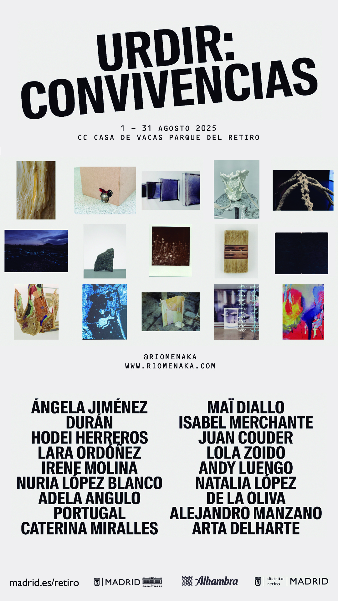 Cartel exposición Urdir: Convivencias 