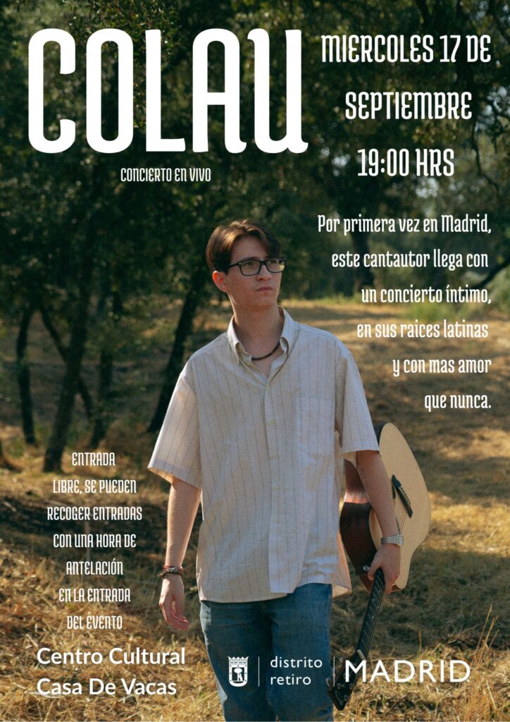 Cartel con el cantautor Colau