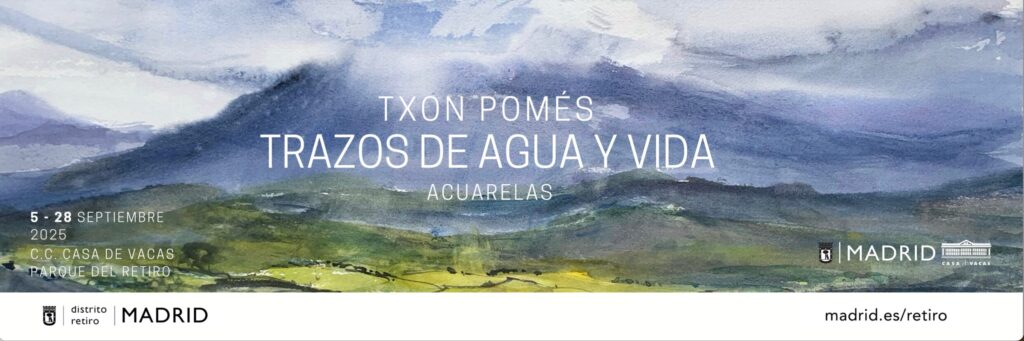 Lona cartel exposición de Casa de Vacas