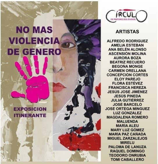 Cartel exposición 'No más violencia de género' Sala Maruja Mallo