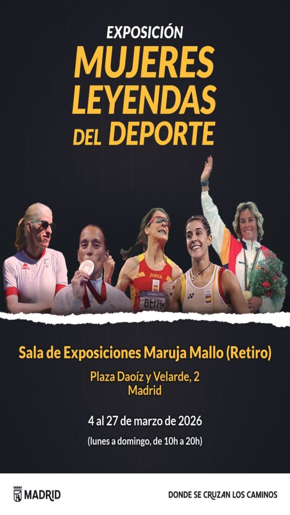 Cartel de la exposición 'Mujeres leyendas del deporte'