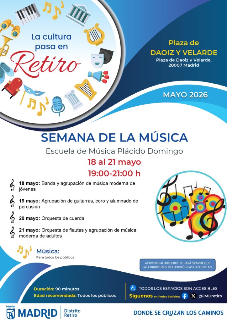 Cartel informativo de la Semana de la Música 