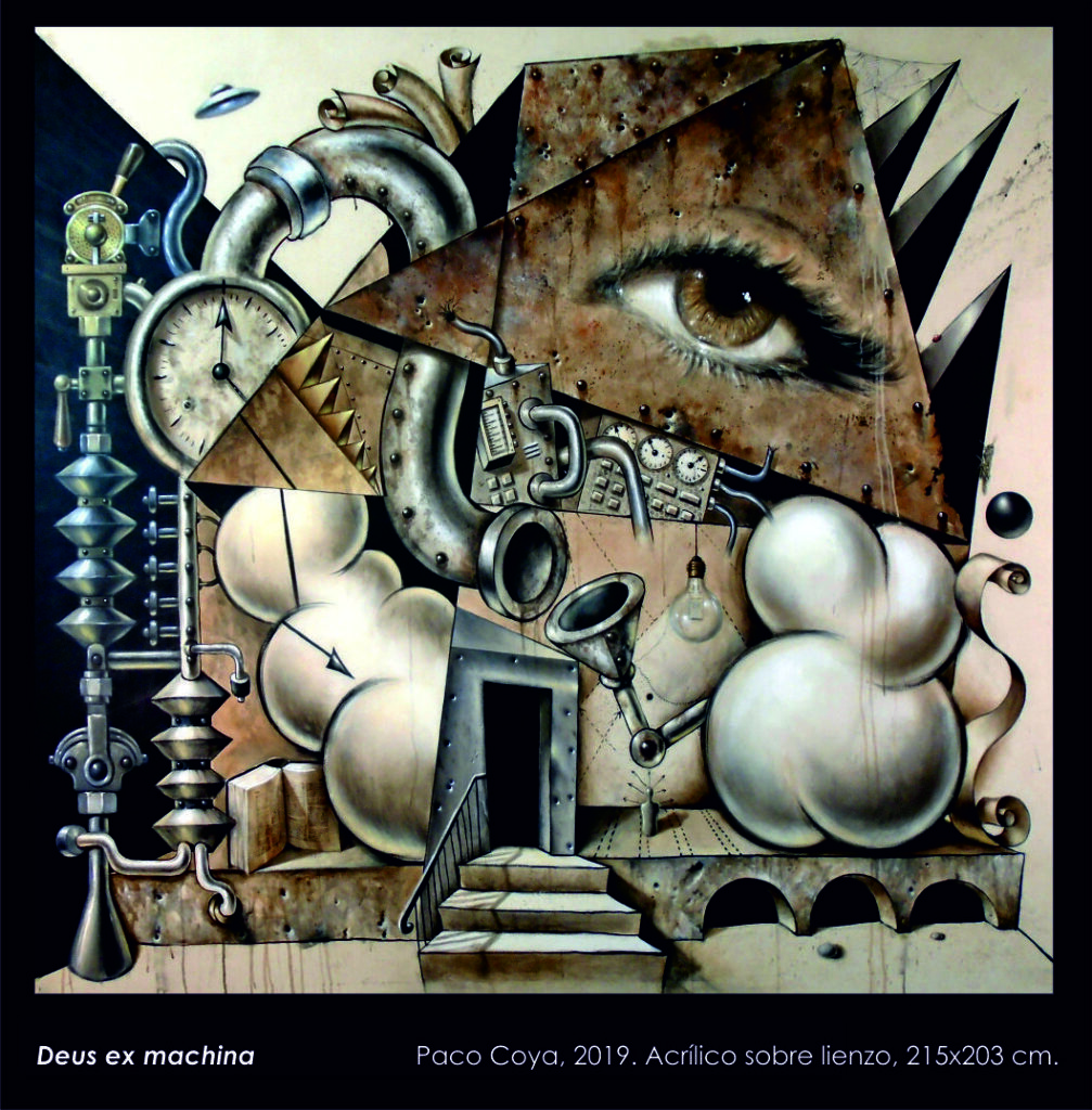 Cuadro 'Deus ex machina' de Paco Coya