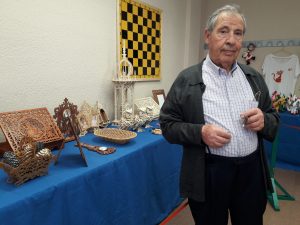 Florencio Moreno, profesor taller marquetería