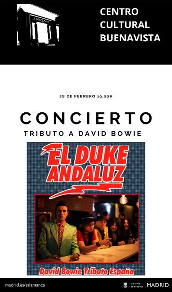 Cartel del concierto 'Tributo a David Bowie'