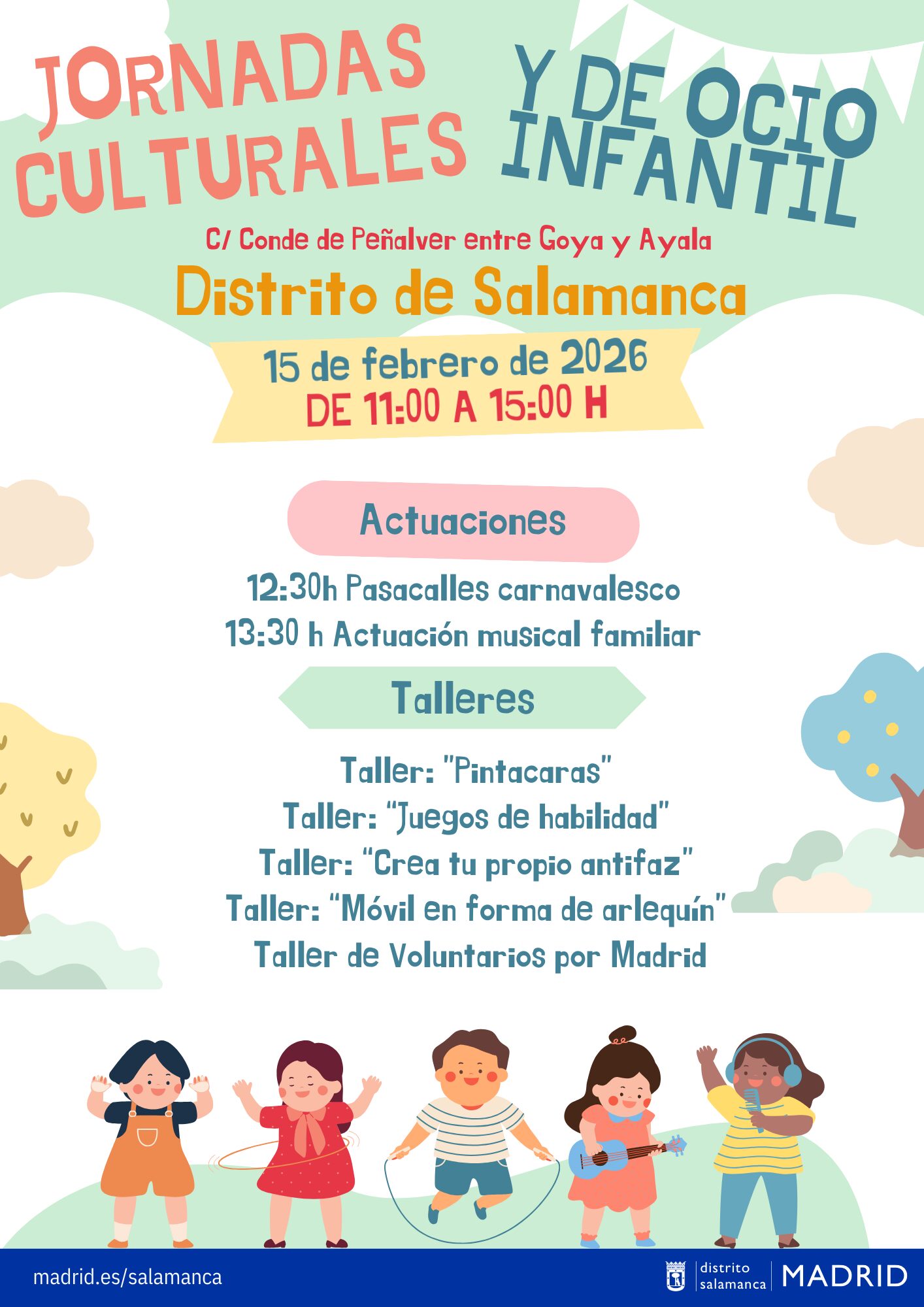 Cartel de las Jornadas Infantiles del Distrito de Salamanca