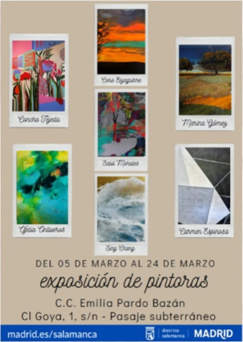 Cartel de 'Exposición de pintoras'