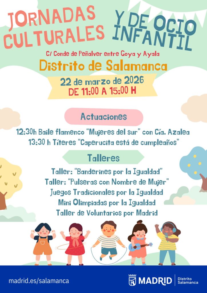 Cartel de la Jornada Cultural y de Ocio Infantil