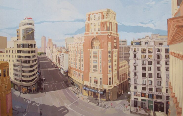 'Madrid Plaza de Callao', obra de Javier Aoiz Orduna