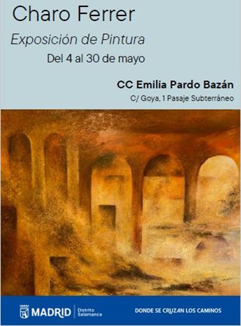 Cartel de la exposición de Charo Ferrer