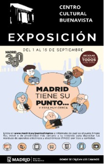 Cartel de la exposición 'Madrid tiene su punto y está muy cerca'