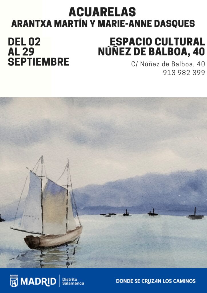 Cartel de la exposición de las artistas Arantza Martín y Marie-Anne