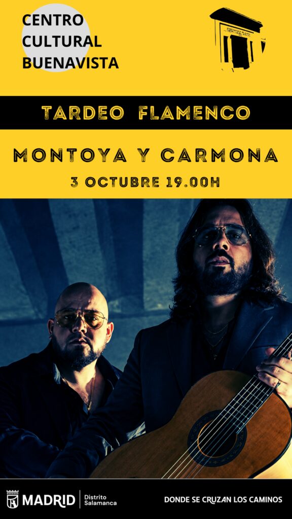 Cartel del concierto 'Tardeo flamenco' con Montoya y Carmona