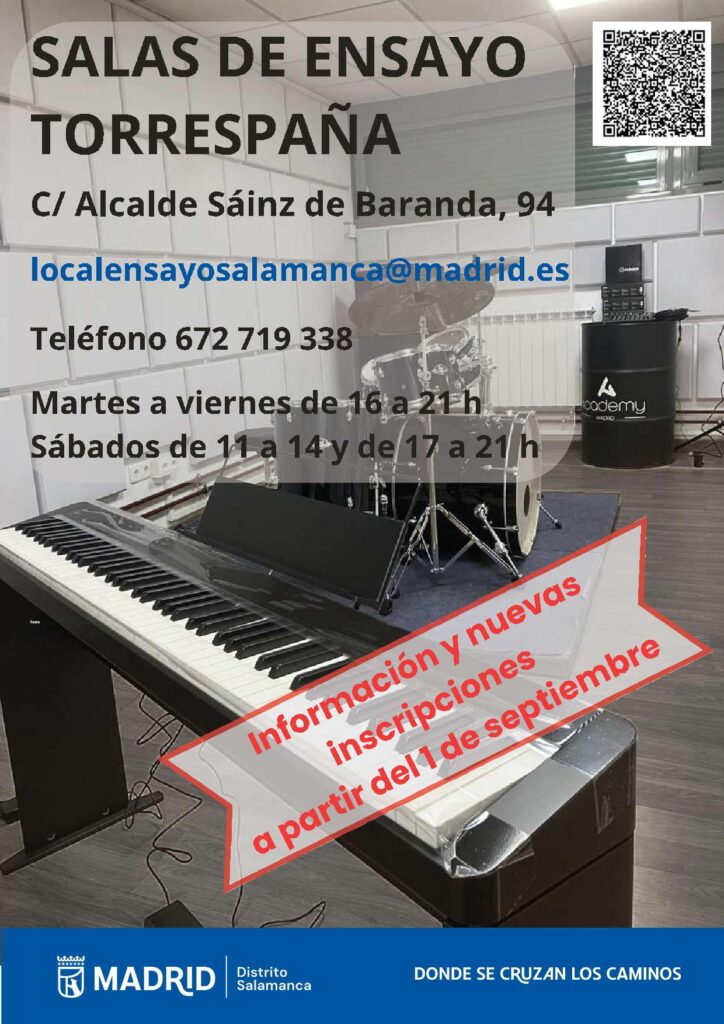 Cartel de las Salas de Ensayo de Torrespaña