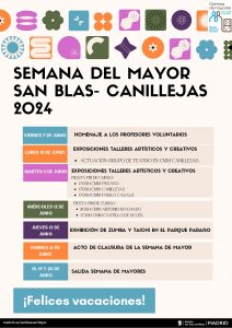 Cartel de la Semana del mayor de San Blas-Canillejas 2024