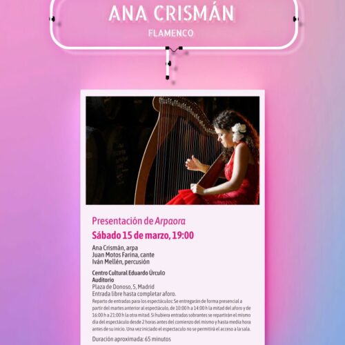Cartel del concierto de Ana Crismán