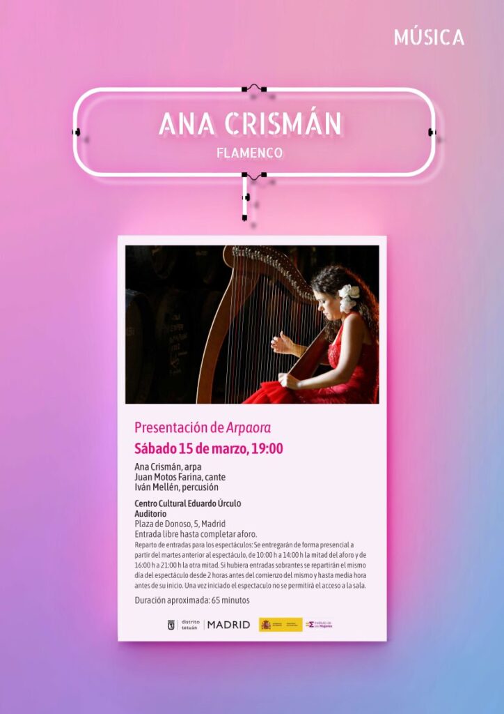 Cartel del concierto de Ana Crismán 