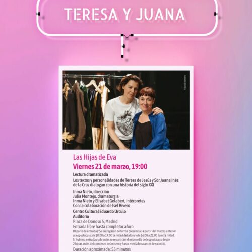 Cartel de la lectura dramatizada 'Teresa y Juana'