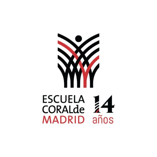 Logo Escuela Coral de Madrid por sus 14 años
