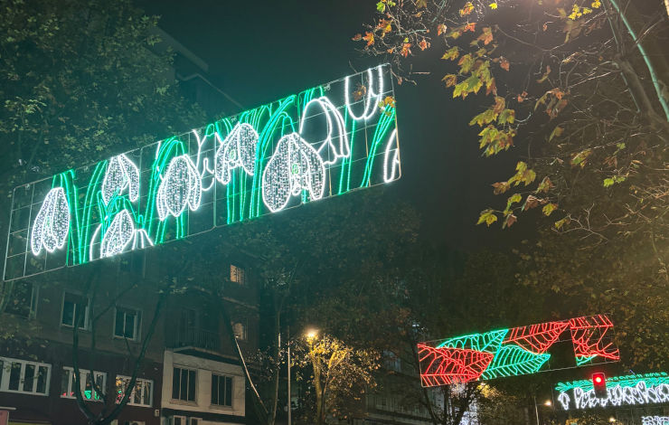 Luces de Navidad 2025 de Tetuán en la calle Bravo Murillo