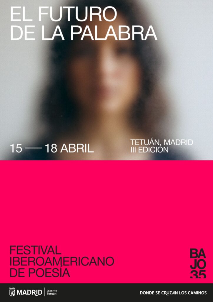 Cartel del III Festival Iberoamericano de Poesía Bajo 35